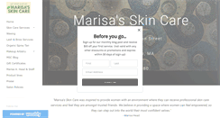 Desktop Screenshot of marisasskincare.com