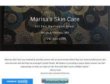 Tablet Screenshot of marisasskincare.com